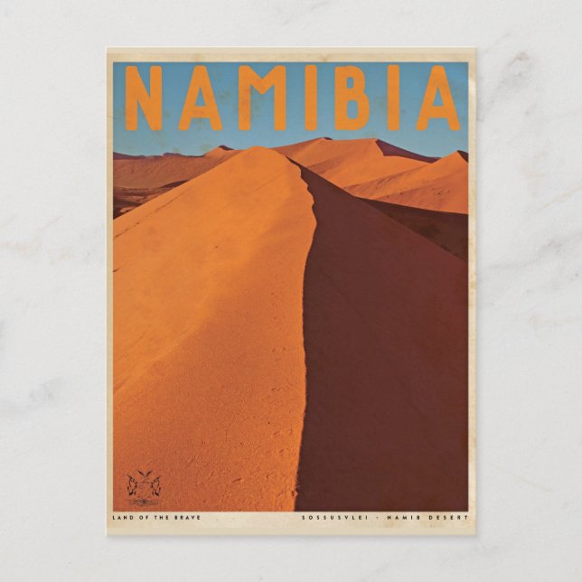Vintage Namibia Travel Postcard (Front)