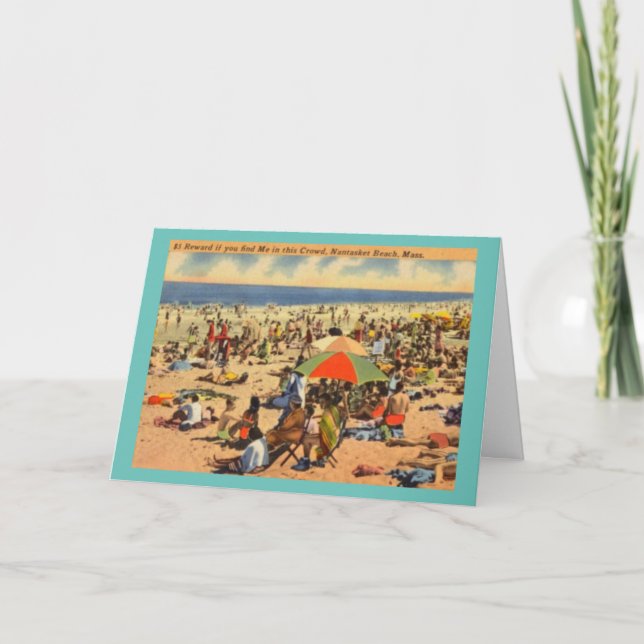 Vintage Nantasket Beach, Massachusetts Card (Front)