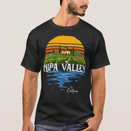 Vintage Napa Valley Winery California Souvenir T_Shirt