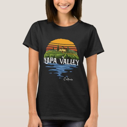 Vintage Napa Valley Winery California Souvenir T_Shirt