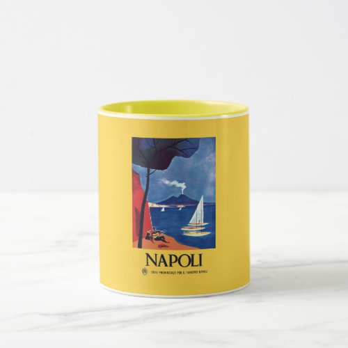 Vintage Naples Italy Travel Mug