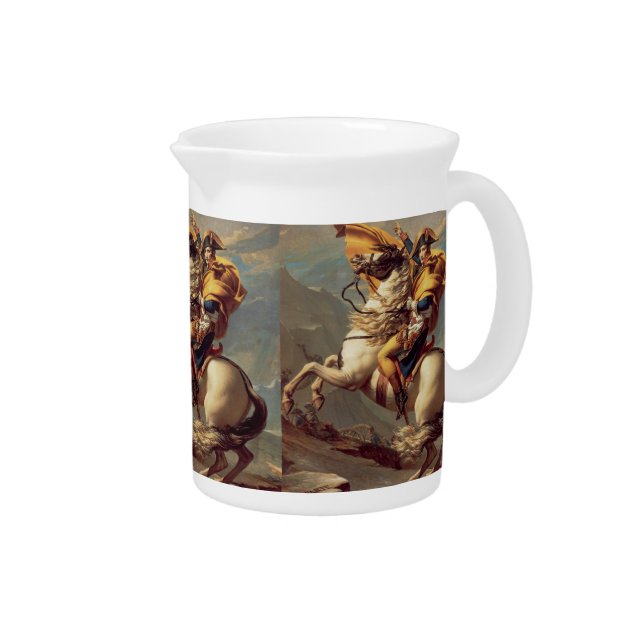 Vintage Napoleon Crossing the Alps Beverage Pitcher (Right)