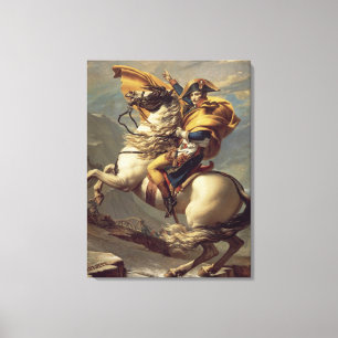 Vintage Napoleon Crossing the Alps Canvas Print