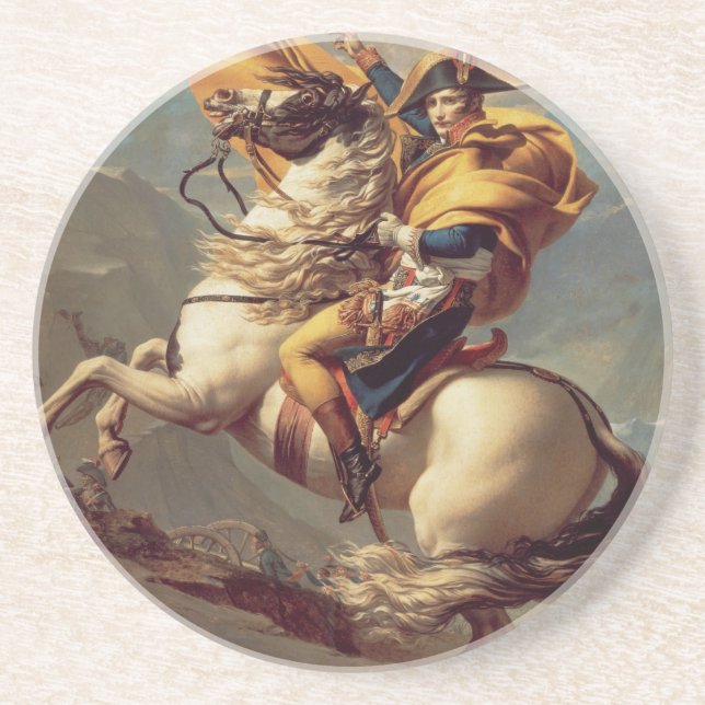 Vintage Napoleon Crossing the Alps Coaster (Front)