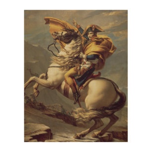 Vintage Napoleon Crossing the Alps Wood Wall Art