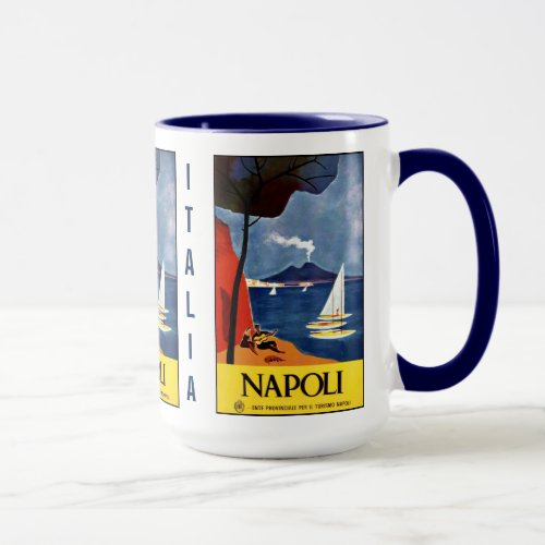 Vintage Napoli Naples Italy custom mugs