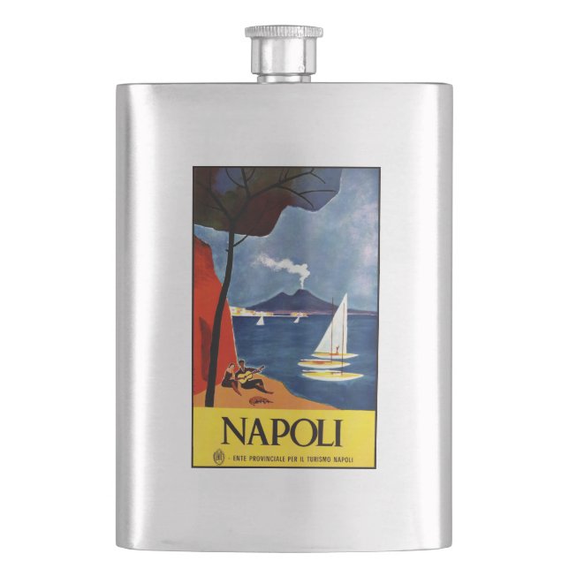 Vintage Napoli (Naples) Italy flask (Front)