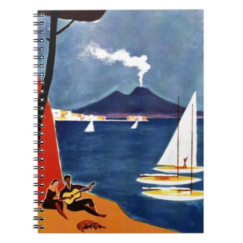 Vintage Napoli Travel Love Romance Notebook