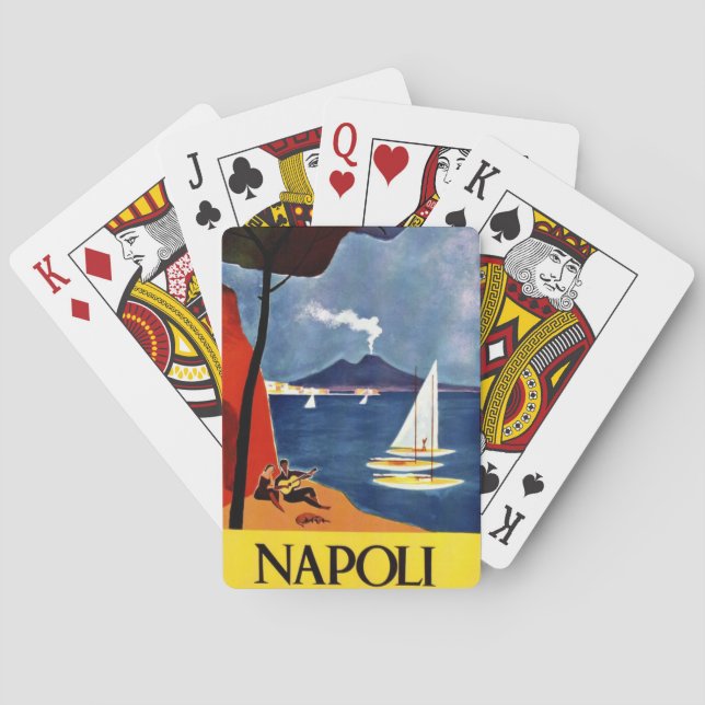 Vintage Napoli Travel Love Romance Poker Cards (Back)