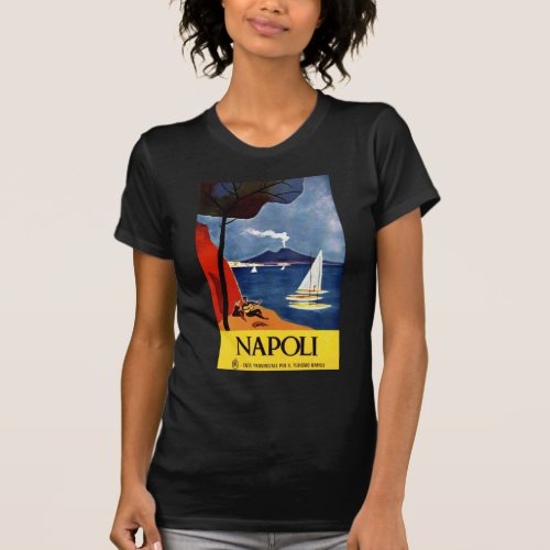 Vintage Napoli Travel Love Romance T_Shirt