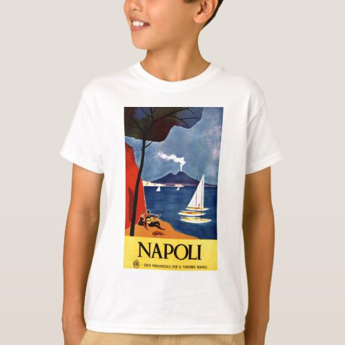 Vintage Napoli Travel Love Romance T_Shirt