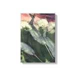 Vintage Narwhals, Marine Life Whales Ocean Animals Canvas Print