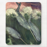 Vintage Narwhals, Marine Life Whales Ocean Animals Mouse Pad