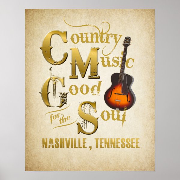 Country Music Art & Wall Décor Zazzle