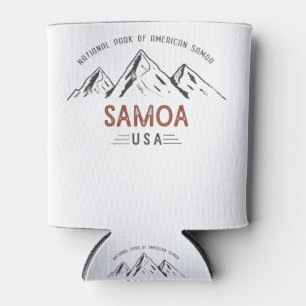 Vintage National Park of American Samoa Can Cooler