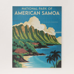 Vintage National Park of American Samoa Jigsaw Puzzle