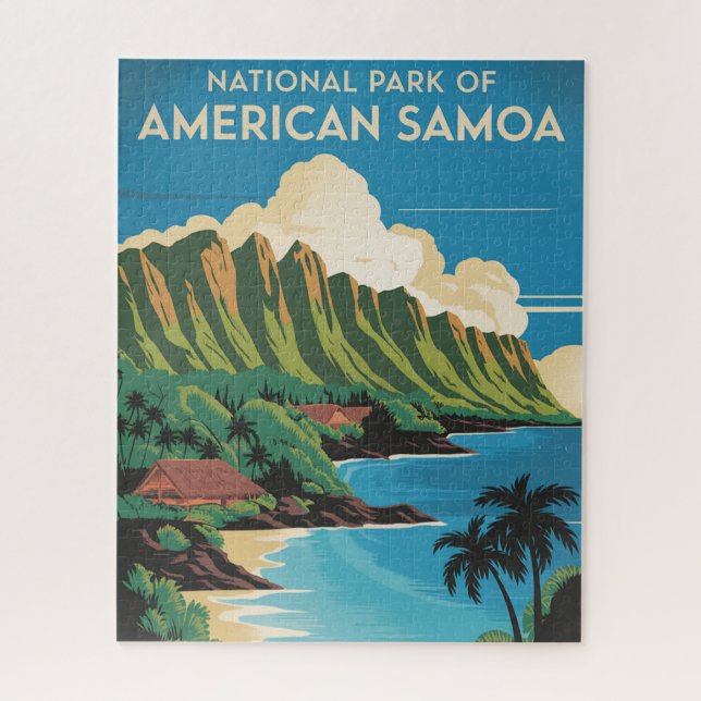 Vintage National Park of American Samoa Jigsaw Puzzle (Vertical)