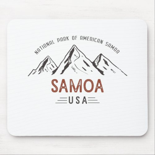 Vintage National Park of American Samoa Mouse Pad