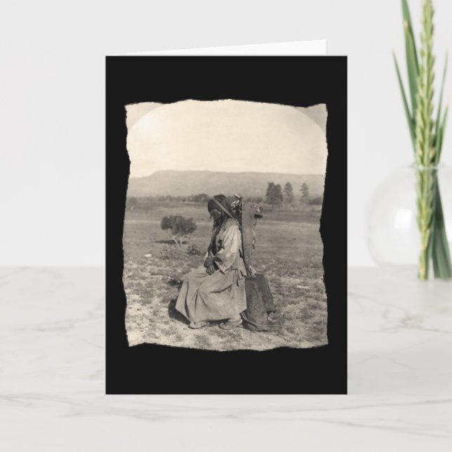 Vintage Native American Apache Card (Front)