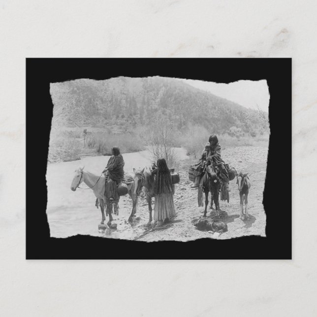 Vintage Native American Apache Postcard (Front)