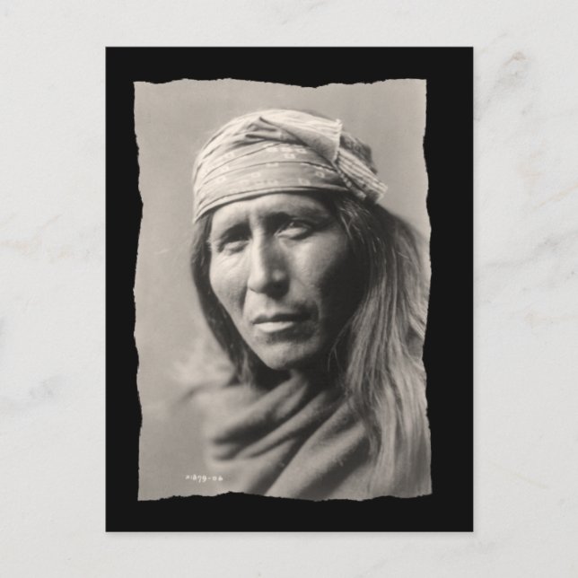 Vintage Native American Apache Tsahizn Tseh Postcard (Front)