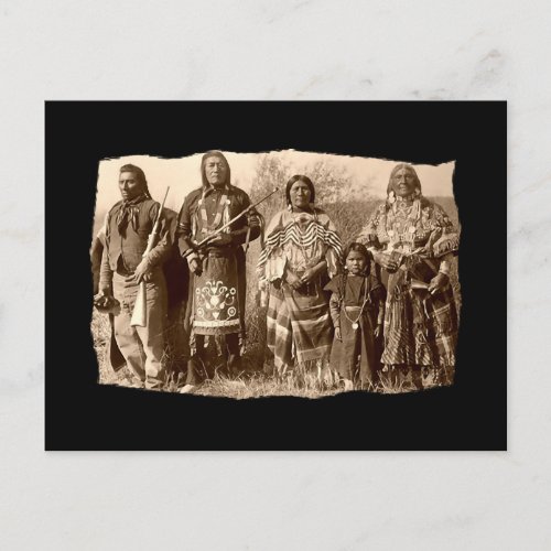 Vintage Native American Bannock Postcard