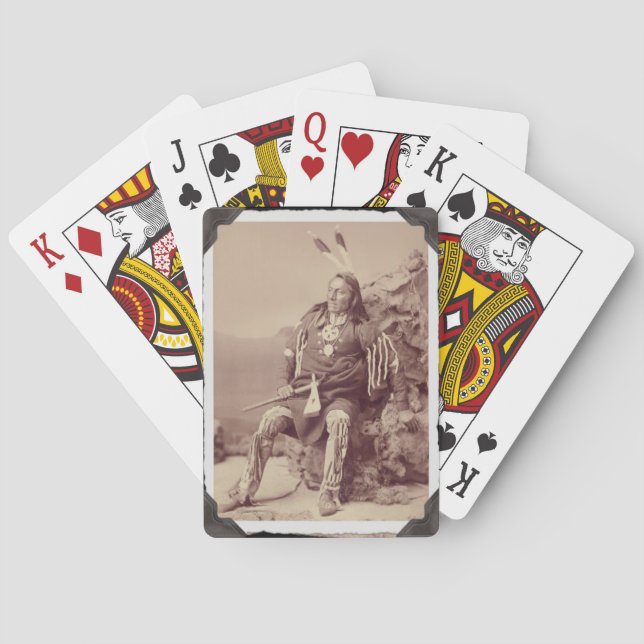 Vintage Native American Big Chief Playing Cards (Back)