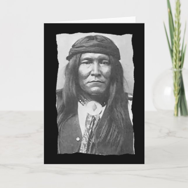 Vintage Native American Cochise Apache Card (Front)