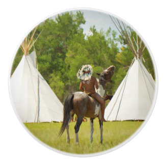 Vintage Native American Drawer Knob