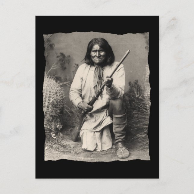 Vintage Native American Geronimo Apache Postcard (Front)