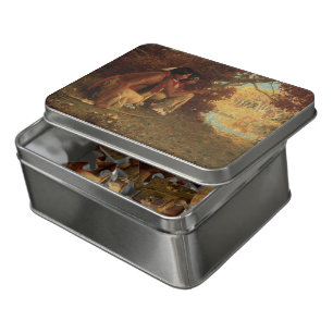 Vintage Native American, Hunting for Deer by Couse Jigsaw Puzzle