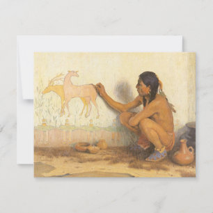 Vintage Native American, Indian Artist by Couse