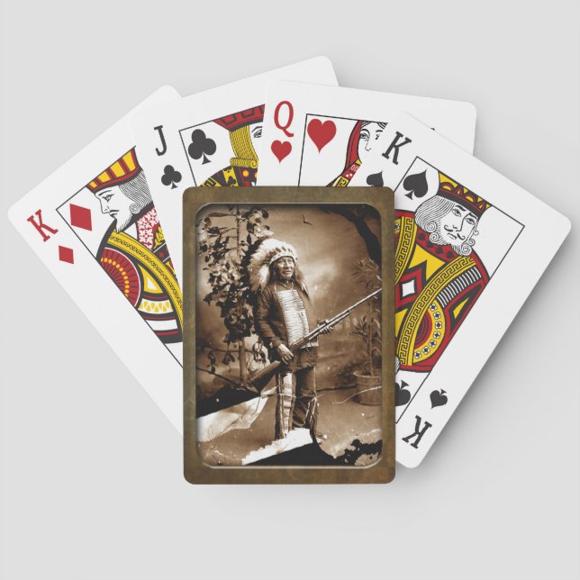 Vintage Native American  Playing Cards (Back)