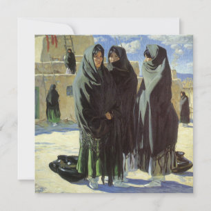 Vintage Native American, Taos Girls by Walter Ufer