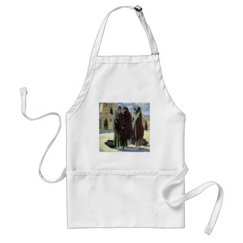 Vintage Native American Taos Girls by Walter Ufer Adult Apron