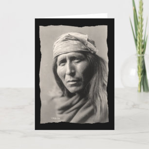 Vintage Native American Tsahizn Tseh Apache Card