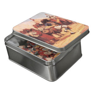 Vintage Native Americans Buffalo Dancer by Cassidy Jigsaw Puzzle