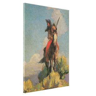Native American Horse Canvas Art & Prints | Zazzle