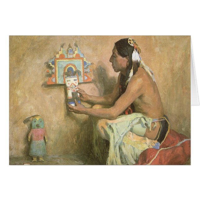 Vintage Native Americans, Hopi Katchina by Couse (Front Horizontal)