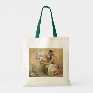 Vintage Native Americans, Hopi Katchina by Couse Tote Bag
