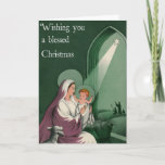 Vintage Nativity Christmas Card at Zazzle
