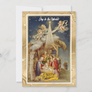 Vintage Nativity Christmas I Classic Religious Hol Holiday Card