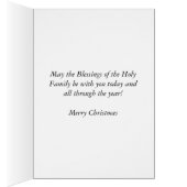 Vintage Nativity Holly Berries American Flag (Inside (Right))