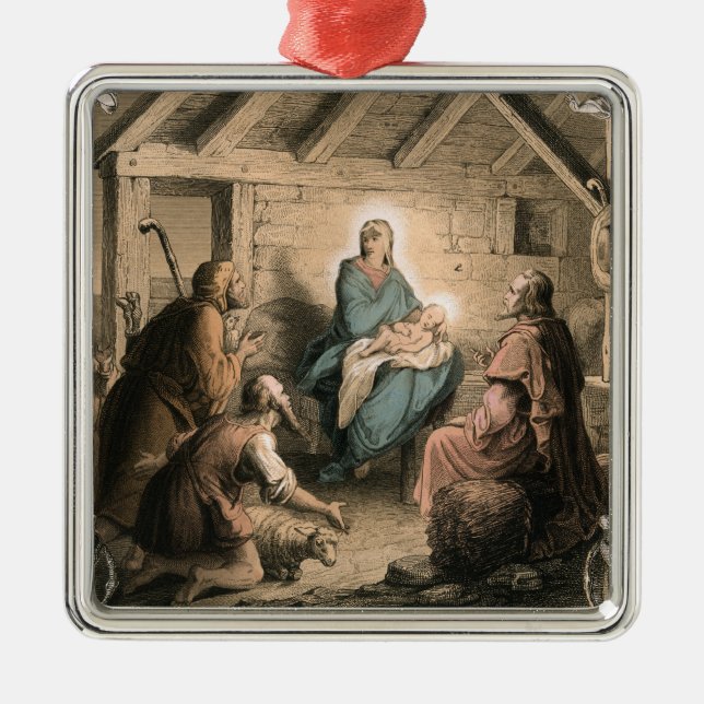 Vintage Nativity ornament (Front)