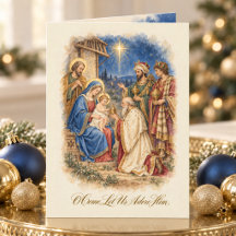 Vintage Nativity Three Wise Men Scripture