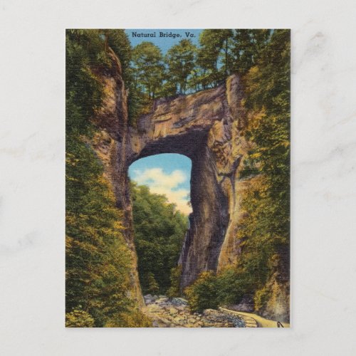 Vintage Natural Bridge Virginia Postcard