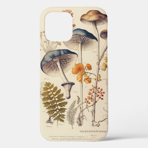 Vintage Naturalist Mushroom iPhone 12 Case