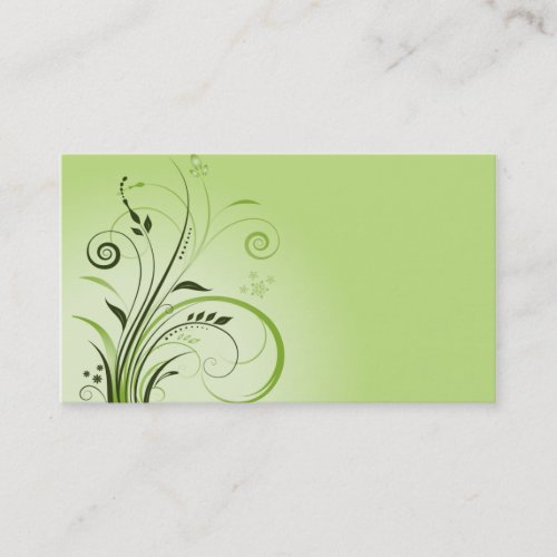 vintage nature green business card template