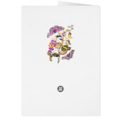 Vintage nature illustration flower butterfly plant (Back)