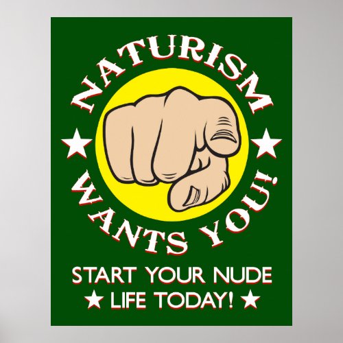 Vintage Naturism Recruitment Poster